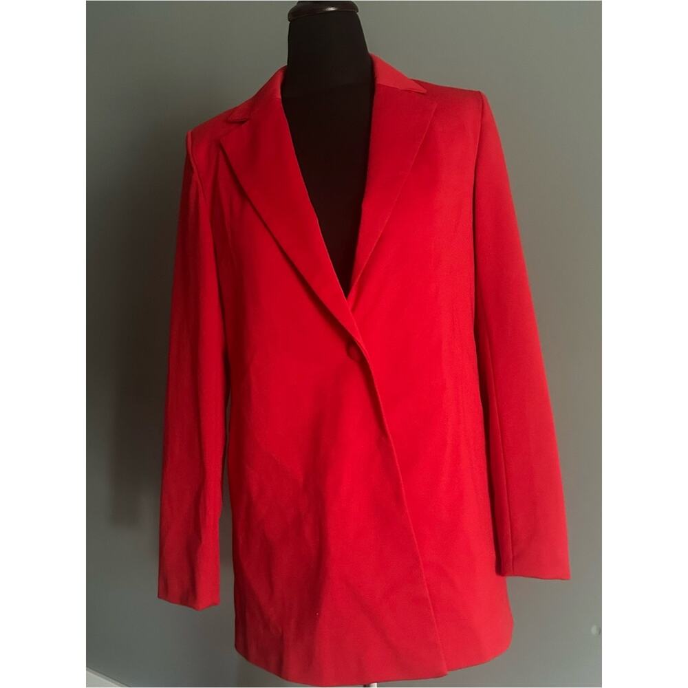 Extro & Vert Red single button blazer - Picture 3 of 6